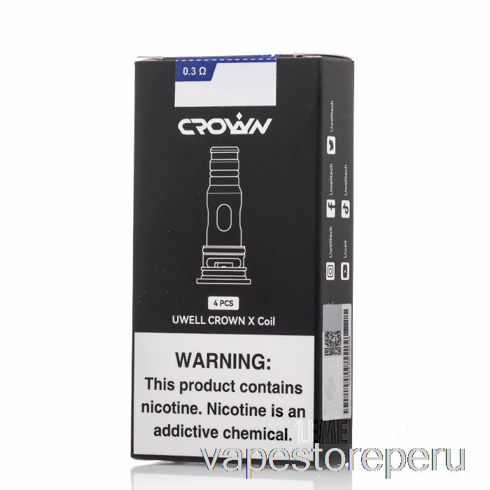 Vape Recargable Uwell Corona X Bobinas De Repuesto 0.3ohm Corona X Bobinas